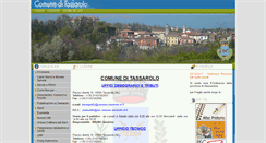 Desktop Screenshot of comune.tassarolo.al.it